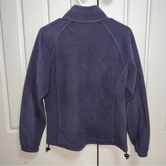 Columbia Small Purple Fleece Zip-Up Sweater - Picture 8 of 9